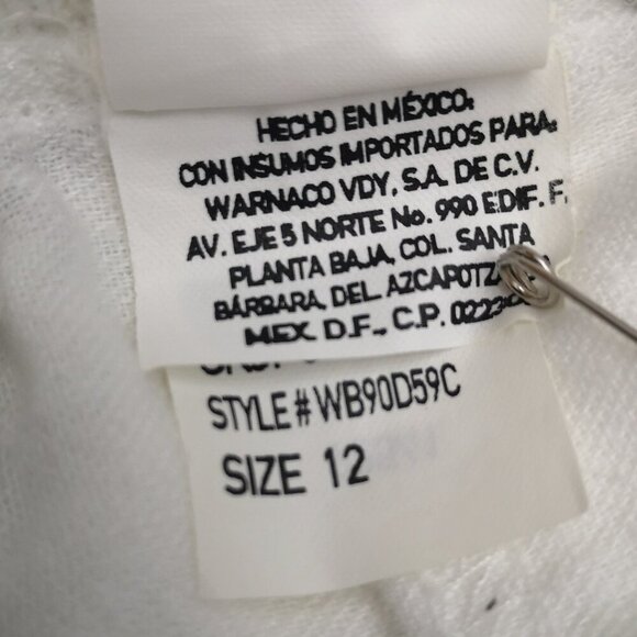 Calvin Klein Jeans Ladies Size 12 White Zipper & Button Closure Capri Pants - Picture 7 of 16